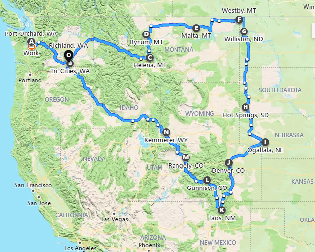 Road Trip Map